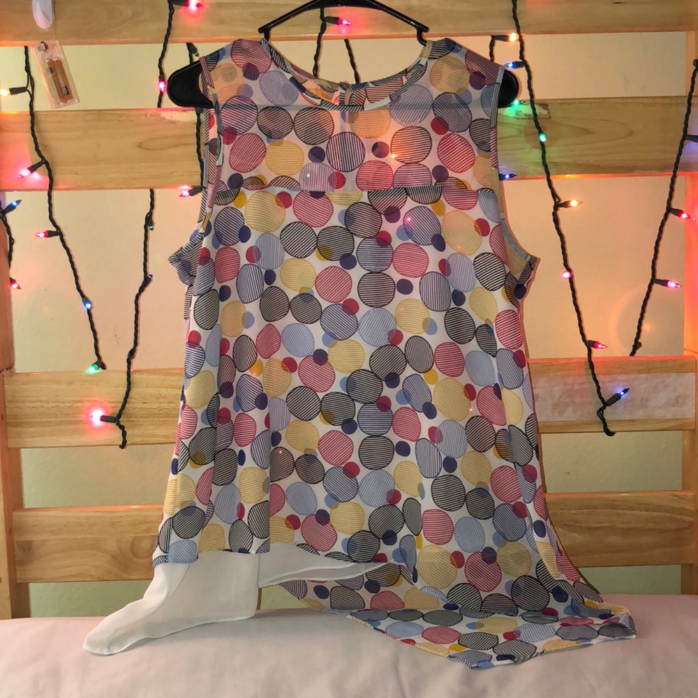 Anne Klein // Dotted Blouse